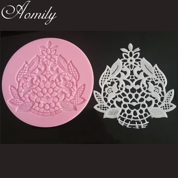 

Aomily Lace Flower Silicone Cake Mold Fondant Mold Chocolate Mold Cake Mould Kitchen Baking Mold Cake Stencil Baking Accessories