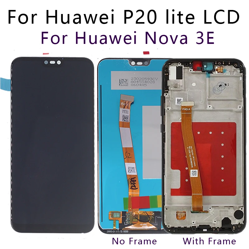 

2280*1080 original LCD With Frame For HUAWEI P20 Lite Lcd Display Screen For HUAWEI P20 Lite LCD ANE-LX1 ANE-LX3 Nova 3e