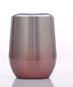HKNA 304 нержавеющая сталь двойная Вакуумная чашка кубик льда автомобиля чашка холодный лед ведро - Цвет: gray pink