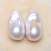 BaroqueOnly Natural BIG SIZE Freshwater Irregular Pair pearl beads Pearl stone High Quality For DIY earring Jewelry Making BZBF 3
