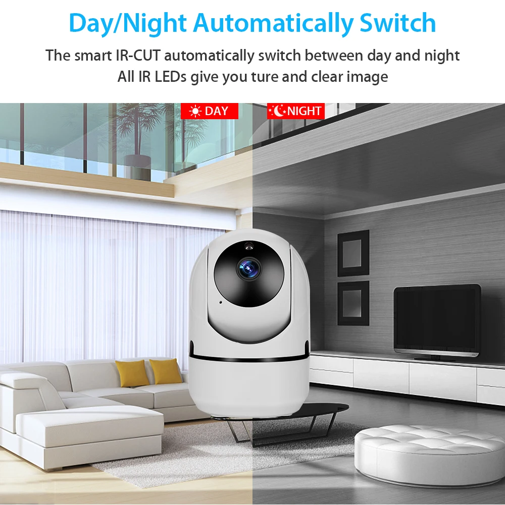 Home Security IP Camera Wireless Smart WiFi Camera WI-FI Audio Record Surveillance Baby Monitor HD Mini CCTV Camera YCC365 Cam