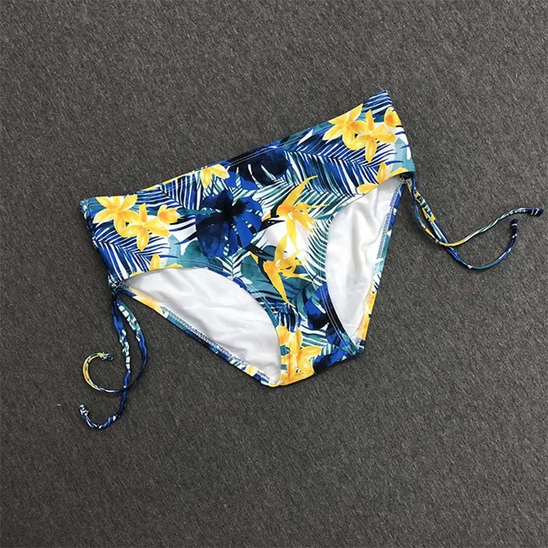 Floral 1 Сексуальный купальник для женщин, бикини, трусики, стринги, трусики, купальный костюм, пляжная одежда, купальник, плавки Танга размера плюс - Цвет: Floral 1