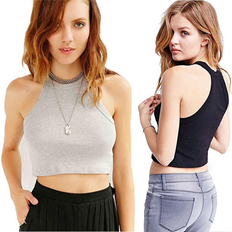 Новинка 2020 женская летняя однотонная блузка без рукавов с открытыми плечами и