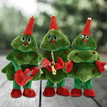 Arbre de noël en forme de plante dansante, jouet électrique en PP coton pour enfants, Interaction Parent enfant