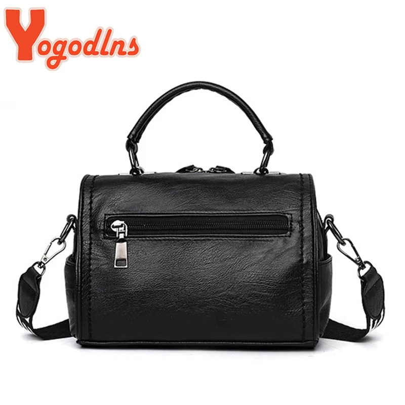 Yogodlns модная сумка на плечо из искусственной кожи для женщин, Ретро сумка-мессенджер с заклепками сумка для сумки, повседневные женские мини сумки через плечо