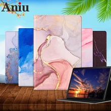 

For iPad 9.7 2017 2018 5/6 air 1/2 Case New 10.2 7/8th tablet case Marble Leather Smart Cover for iPad Air4 pro11 Mini 1/2/3/4/5