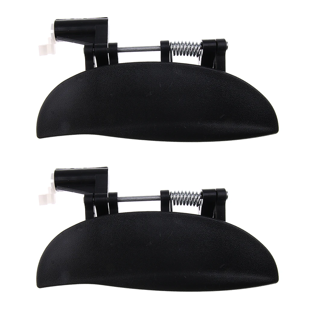 2 Pieces Car Front Exterior Door Handles Set for Hyundai Amica Atos, Black