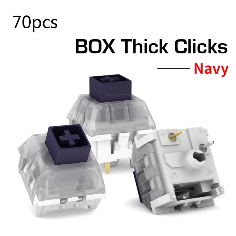 

Kailh Box Thick Click Navy Blue Jade Switches RGB SMD 3pin Switch IP56Waterproof WXTB