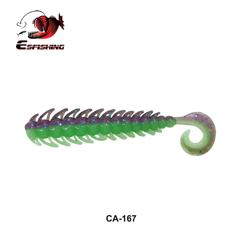 ESFISHING New Mold Wobber Grub 70mm 2.8g Rock Bugsy Pesca