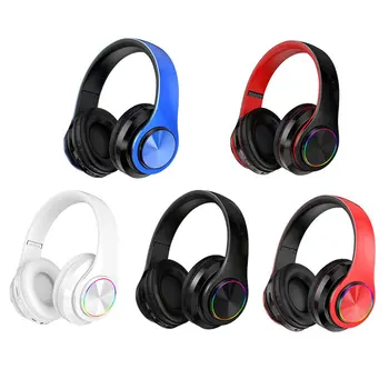 

Luminous wireless headset 5.0 bass Foldable Stereo Headphones Gaming Headphones With Microphone For PC cell phone Mp3