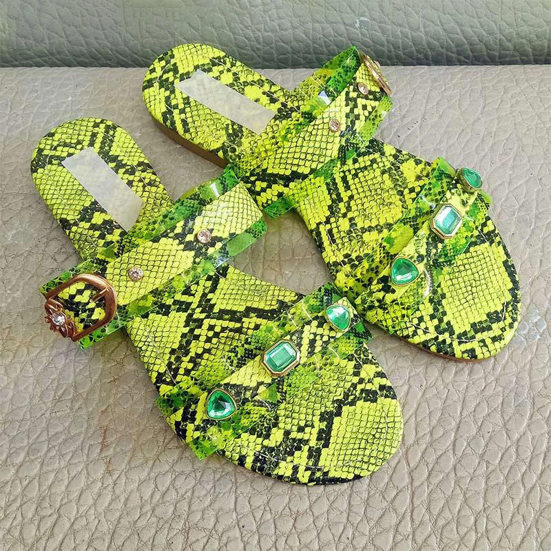 

New Summer Women's Slippers Ladies Crystal Candy Color Women Causal Flip Flops Female Beach Shoes Fashion Woman Slides 2020