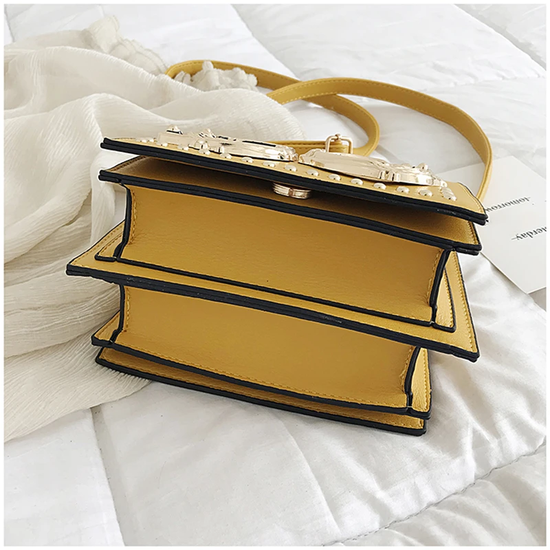 Новая высококачественная маленькая квадратная сумка на одно плечо, женская сумка, модная роскошная сумка для отдыха, дизайнерские сумки
