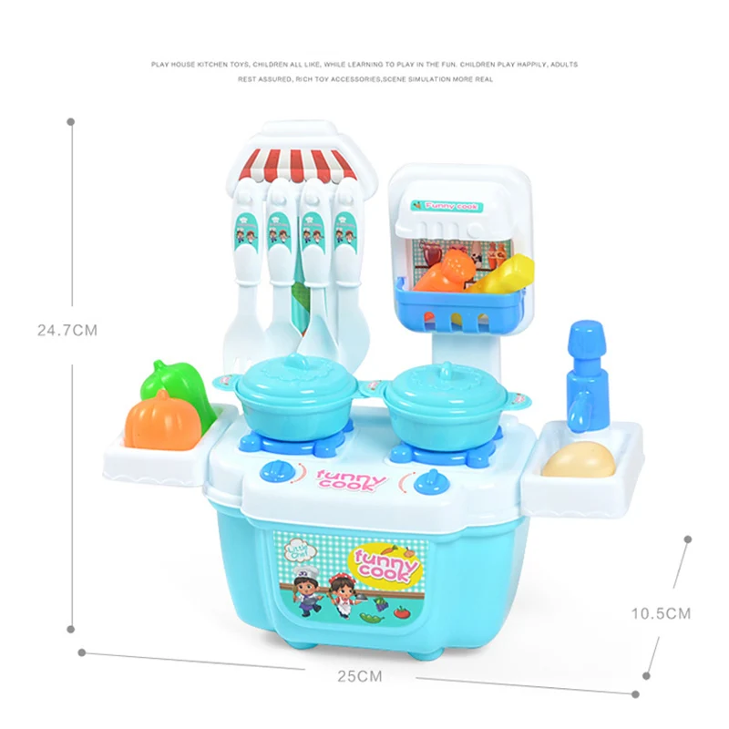 1Set Dinette Enfant Jouet Slime Kit New Children Kids Girl Toy Role Play Mini Simulation Kitchenware Tableware CookwareGifts T6#