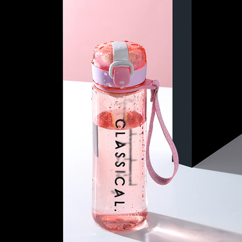 Water bottle 500ml Sports Gym bottle School Outdoor Travel Portable Leakproof tea infuser bottle Drink bottles Plastic cup