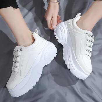 

White Shoes Platform Sneakers for Women Shoe Ladies Casual Shoes Woman Pink trainers Women Zapatosmujer Woman Shoes Big Size 41
