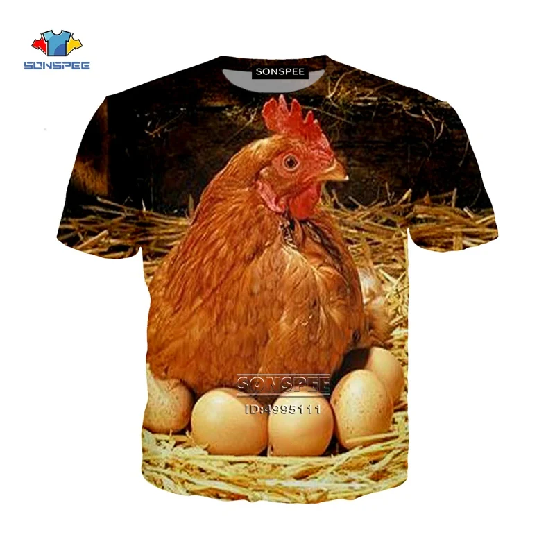 SONSPEE 3D принт Unsiex Забавный костюм-надувная курица на Рождество с цыплёнком яйца Повседневная футболка Harajuku летняя футболка Молодежная Футболка A911