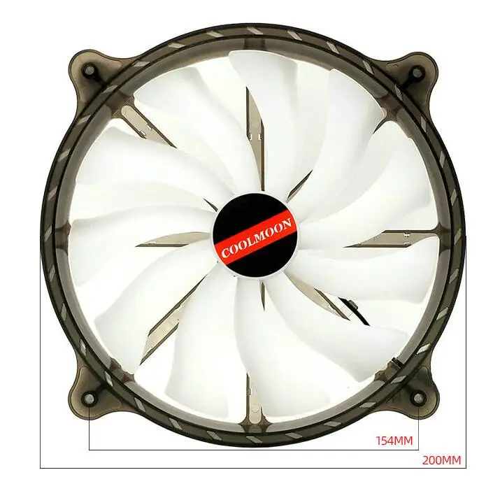 20cm Fan Computer Case Silent Fan 200mm Fan Led Blue 200mm 200mm
