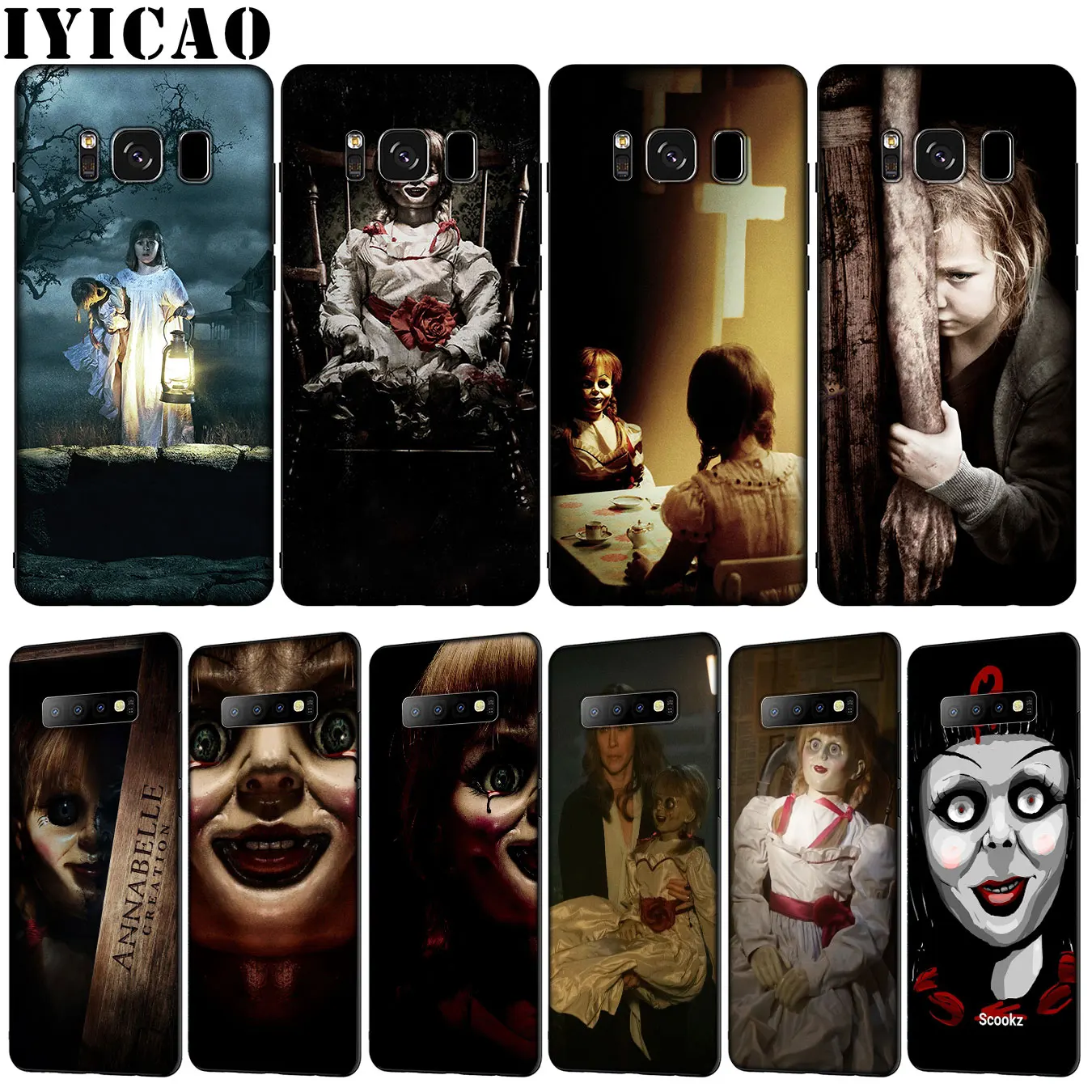 

IYICAO Annabelle Creation Horror Soft TPU Silicone Phone Case for Samsung Galaxy S10 E S9 S8 Plus S6 S7 Edge S10e