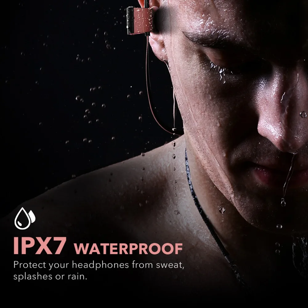 Mpow Bluetooth Earphones Waterproof HiFi Stereo Sport Headphone Wireless Earbuds With Microphone EVA Case For iPhone X 8 7