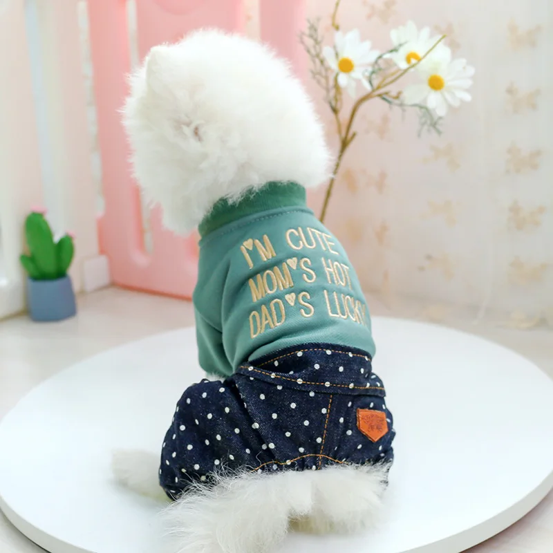 绣花点点牛仔裤_8878