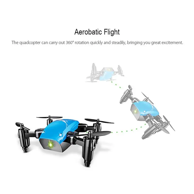 Mini S9HW Drone With Camera Visual Positioning 0.3MP WiFi Fpv Drone Portable RC Quadcopter 360 Degree Flip For Beginners