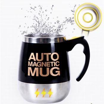 

Stainless Steel Coffee Magnetic Self Stirring Automatic Mug Milk Mixing Mugs Blender Electric Lazy Smart Shaker Thermal Cup
