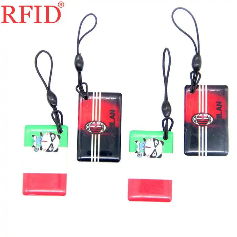 4pcs Random Color UID S50 1K 13,56 Mhz сменный брелок для ключей перезаписываемая IC карта дубликат клон жетон значок RFID карта контроля доступа 1 шт - Цвет: 4pcs Random Color