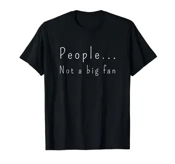 

Mens New Fashion Brand Funny People Not A Big Fan Introvert Sarcasm T Shirt