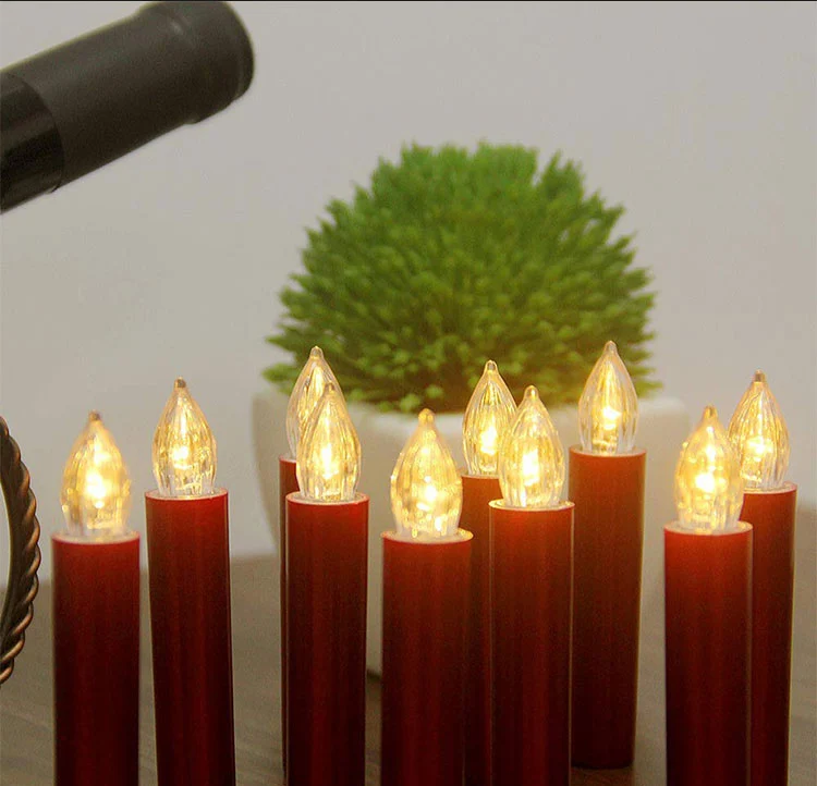 new home Christmas decoration flameless Led candles small tea party candles electronic candles gift bag