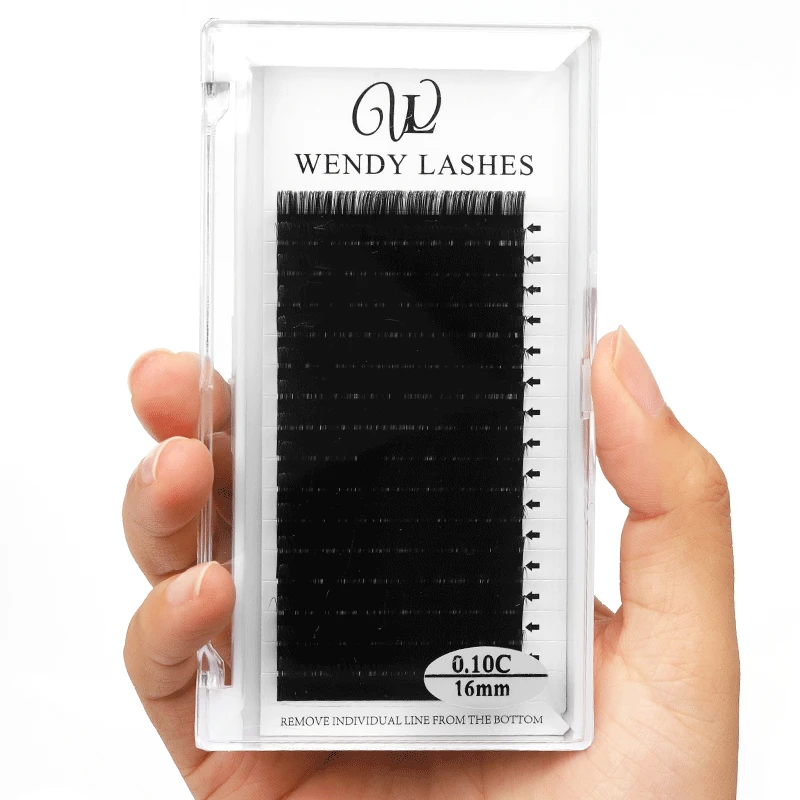 

5 Cases/lot False Eyelashes Individual Mink High Quality Russian Volume Eyelash Extension 0.07/ 0.10/0.12mm Silk Eye Lashes long