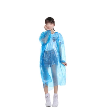 

3pcs Disposable Raincoat Outdoor Mountaineering Raincoat With Cap Amusement Park Water Project One Time Use Adults Rain Poncho