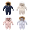 IYEAL Winter Baby Clothes With Hooded Fur Newborn Warm Fleece Bunting Infant Snowsuit Toddler Girl Boy Snow Wear Outwear Coats ► Photo 2/6