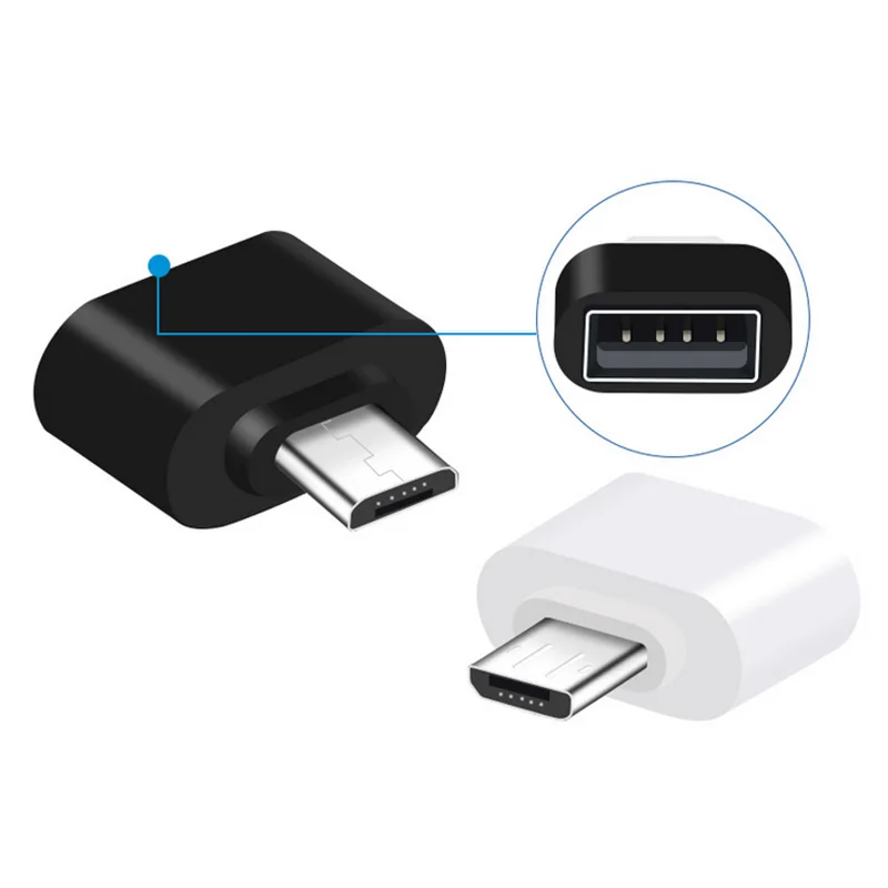 Convertidor Micro USB a USB para tableta, PC, Android, Usb 2,0, Mini Cable OTG Adaptador USB OTG, Adaptador convertidor hembra