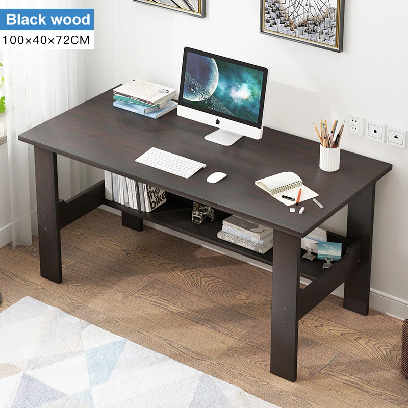 Wooden Computer Desk Minimalist Bedroom Student Dormitory Learning Table Single Writing Desk Standing Home Office Furniture Wooden Computer Desk Minimalist Bedroom Student Dormitory Learning Table Single Writing Desk Standing Home Office Furniture