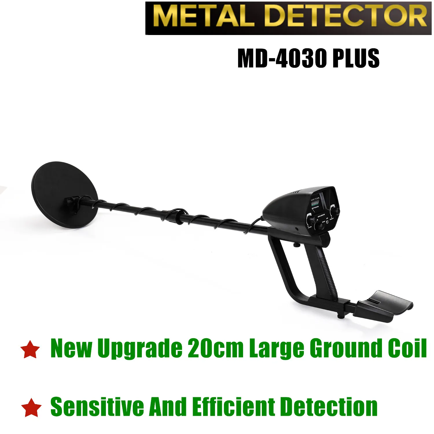 

Big coil Update MD4030 Portable Underground Metal Detector High Sensitivity Jewelry Treasure Gold Detecting Tool Metal Finder
