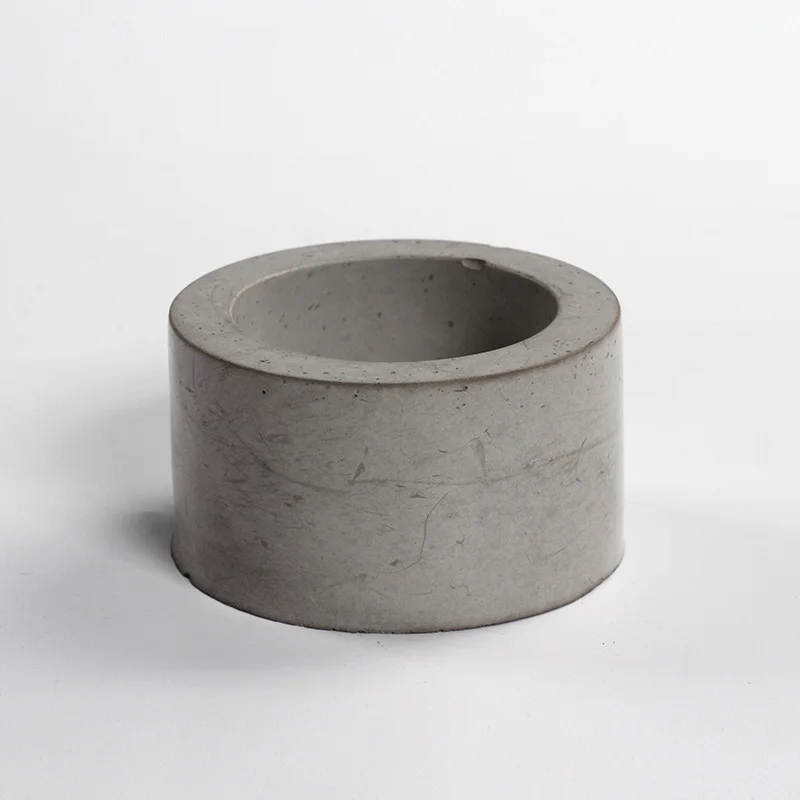 Concrete Tealight Holder Molds Silicone Candlestick Molds Candle Vessel Round Pot Molds Gold Gilding Tealight Holder Molds