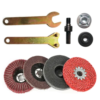 

Electric Drill Conversion Angle Grinder Connecting Rod Disc Adapter Set Part New