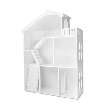 

3D Doll House Furniture Diy Miniature Wooden Kitchen Dollhouse Toys For Children Birthday Zabawki Dla Dzieci Toy For Kids OO50WW