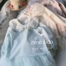 Новое платье в стиле пэчворк для девочек модные весенние платья принцессы для девочек 3-8 лет, C486