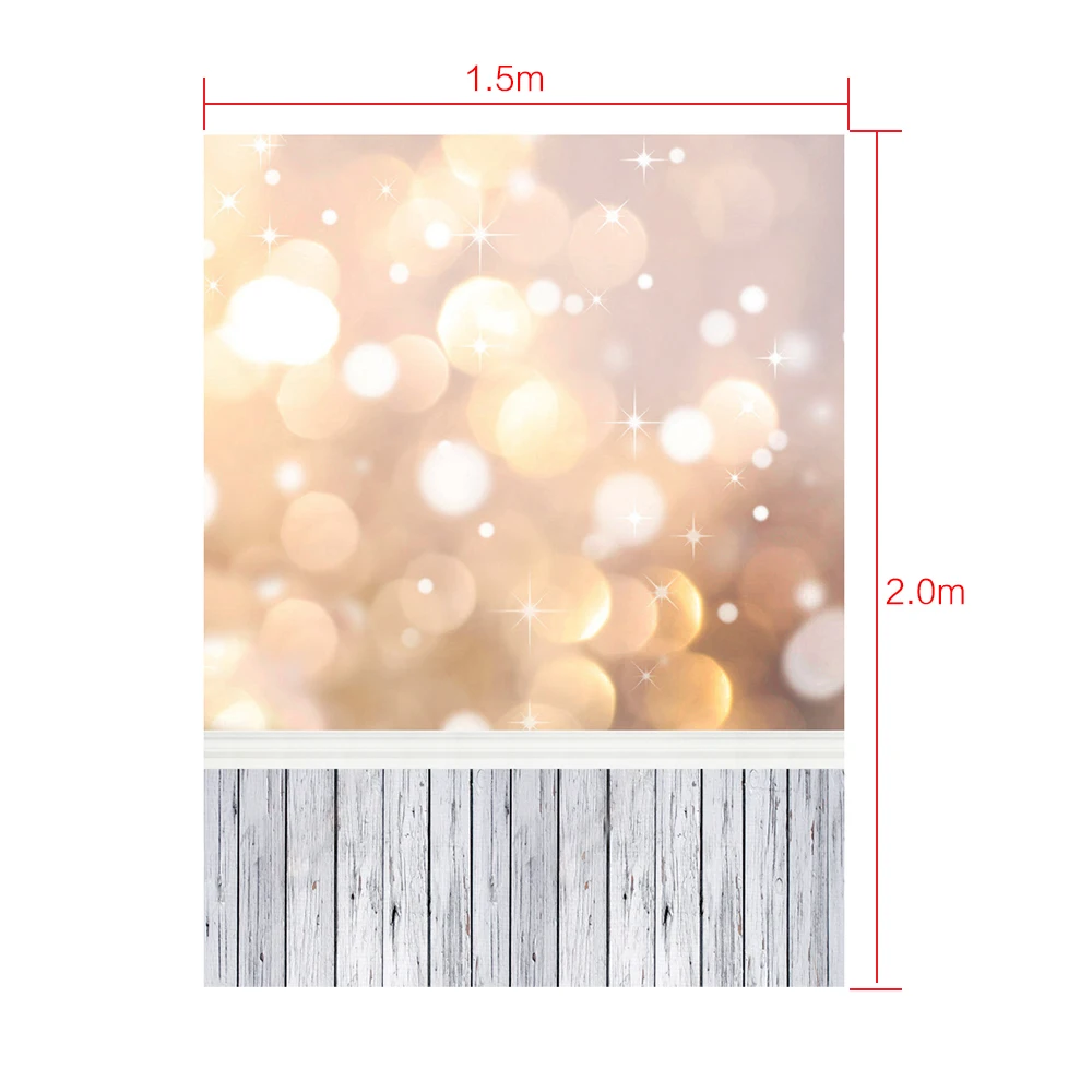 1.5* 2m Digital Photo Bank Photography Background Backdrop Printing Fantasy Light Spot Wooden Floor Pattern for Photo Studio
