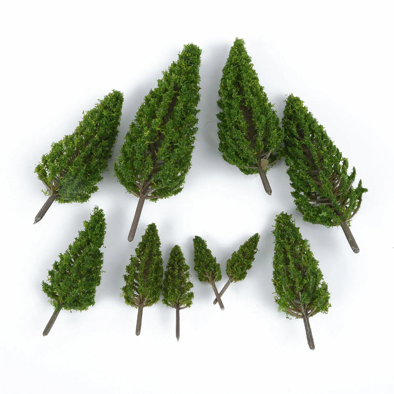 

20 Pack 1/50-1/400 Mix Model Trees Train Railway Forest Scenery Layout 5cm-16cm
