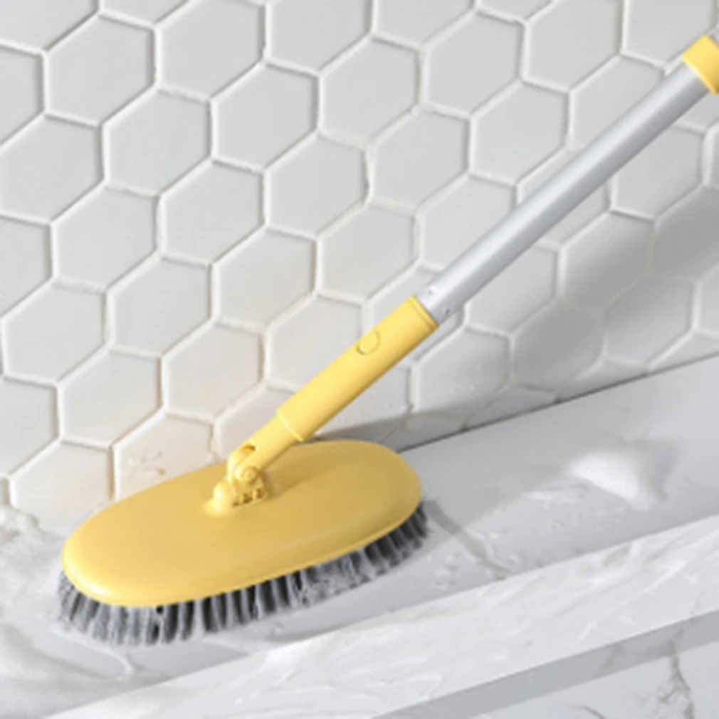 Creative Solid Color Floor Brush Bathroom Bathtub Ceramic Tile Long