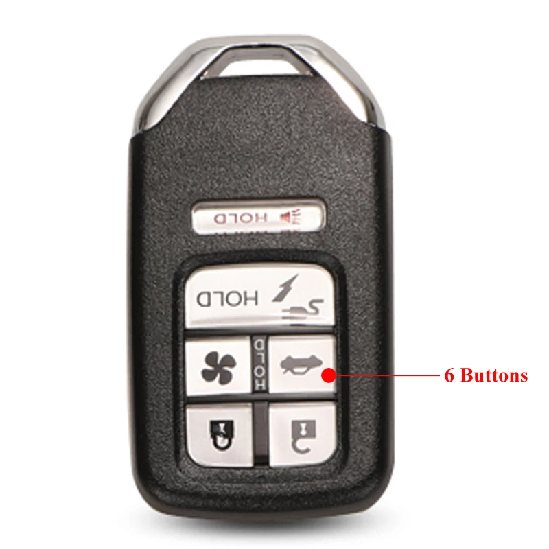 6 Buttons Jingyuqin салона автомобиля дистанционного 2/3/4/5/6 кнопками, ключ для Honda Fit Odessey города джаза XRV Venzel вариабельности сердечного ритма CRV Accord вставить ключ чехол - Цвет: 6 Buttons