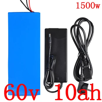 Günstige 60V Batterie 60V 10AH Elektrische Fahrrad Batterie 60V 10AH Lithium-batterie 60V 1500W 1800W Elektrische Roller Batterie Mit 2A Ladegerät