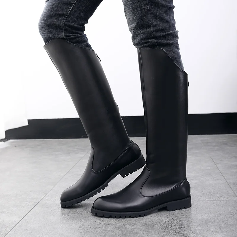 Horse Riding Boots Male Microfibre Leather Rider Boots Equestrian Equipment Boots For Summer Winter Outdoor Sports 2