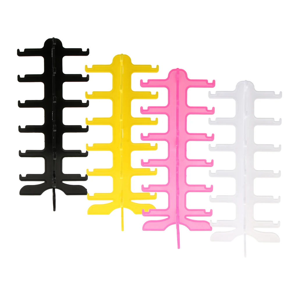 Plastic Sunglass Display Show Case Rack Shelf Eye glasses Show Stand Holder 6 Layer Jewelry Packaging