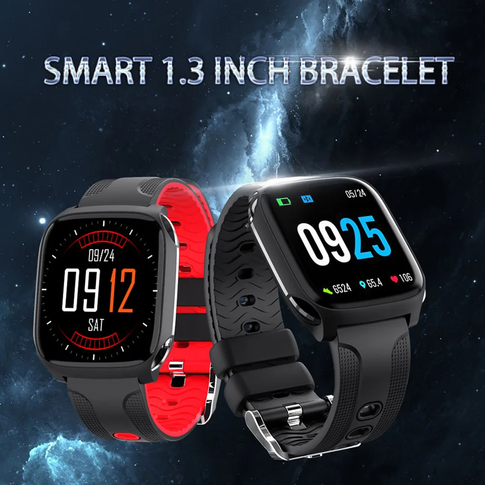 TF9 touch screen bracelet IP67 Waterproof Smart watch heart rate monitor blood pressure health wristband sleep fitness tracker