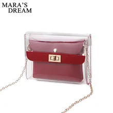 Mara's Dream, женская сумка-портфель из ПВХ, модная прозрачная сумка через плечо, женские сумки-мессенджеры, повседневные маленькие сумки