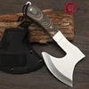 Survival Hunting Tomahawk Axes Hatchet Camping Hand Fire Stainless Steel Axe Boning Knife for Chopping Meat Bones GRANDSHARP 1