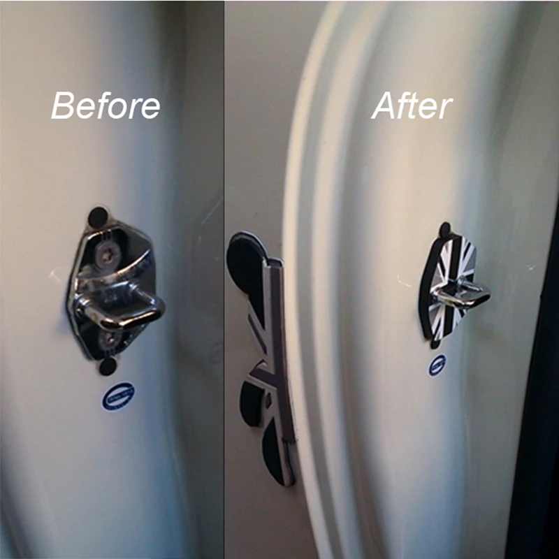 Car Styling Door Lock Cover Anti Rust Case Protector For Mini Cooper One JCW R55 R56 R57 R58 R59 Roadster Car Accessories 1Pair car door lock cover